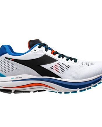 Hvid Diadora Mythos Blushield Vortice Løbesko Blå - Diadora Runnerschoice