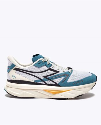 Hvid Diadora Atomo V7000 Løbesko Blå - Diadora Runnerschoice