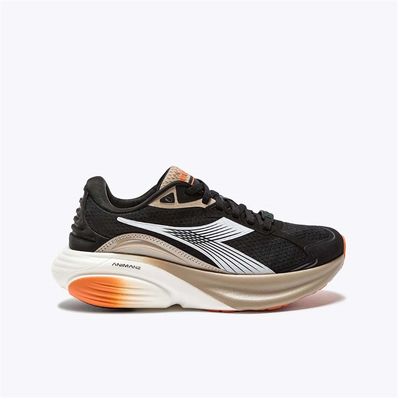 Løbesko Diadora Atomo Star Sort Orange - Diadora Runnerschoice