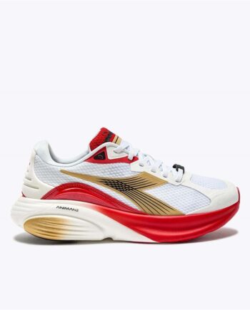 Hvid Diadora Atomo Star Løbesko Rød - Runnerschoice